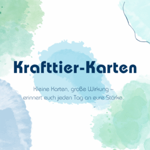 Krafttier-Karten (Druckbares Karten-Set)